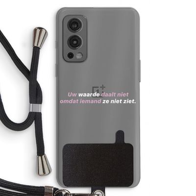 uw waarde daalt niet: OnePlus Nord 2 5G Transparant Hoesje met koord