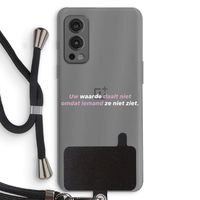 uw waarde daalt niet: OnePlus Nord 2 5G Transparant Hoesje met koord