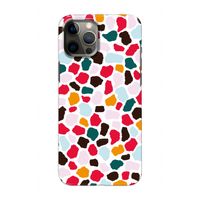 Colored Giraffe: Volledig geprint iPhone 12 Hoesje