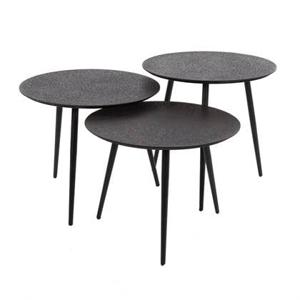 Fraaai - Lazio salontafel rond grijs | set van 3