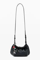 Grote portemonnee schoudertas met charms - BLACK - U