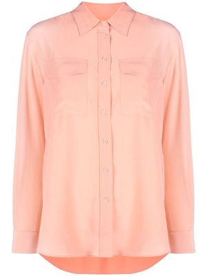 BOSS chemise C_Biventi_3 en soie - Orange