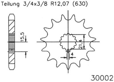 ESJOT Sprocket 630 13z standard