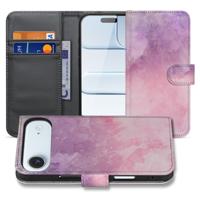 Pink Purple Paint Hoesje Voor Apple iPhone Air | Bookcase & Portemonnee Hoesje