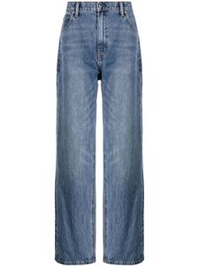 Alexander Wang jean droit Core à taille normale - Bleu