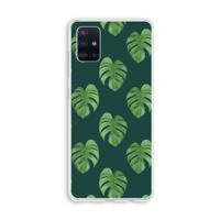 Monstera leaves: Galaxy A51 4G Transparant Hoesje