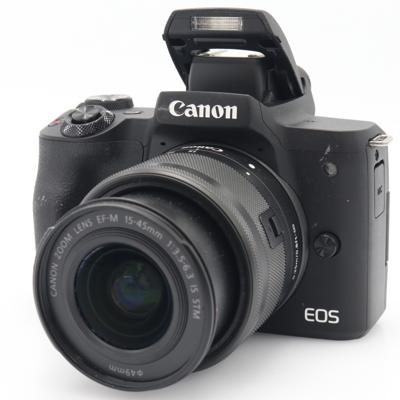 Canon EOS M50 mark II + EF-M 15-45mm f/3.5-6.3 IS STM occasion (incl. BTW)