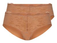 esmara 2 dames hipsters (L (44/46), Beige/blauw) - thumbnail