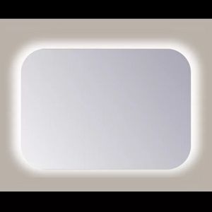 Spiegel Sanicare Q-Mirrors 75x60 cm Rechthoek Met Rondom LED Cold White en Afstandsbediening incl. ophangmateriaal Sanicare