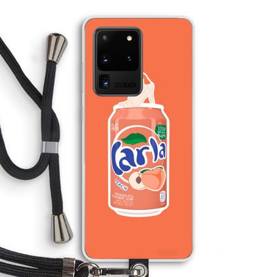 S(peach)less: Samsung Galaxy S20 Ultra Transparant Hoesje met koord
