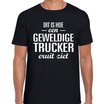 Dit is een geweldige trucker - vrachtwagenchauffeur - cadeau - t-shirt - zwart - heren