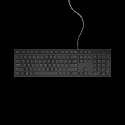 DELL KB216 toetsenbord USB QWERTY US International Zwart