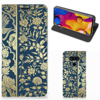 LG V40 Thinq Smart Cover Beige Flowers - thumbnail