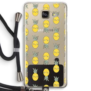 Ananas: Samsung Galaxy A5 (2016) Transparant Hoesje met koord