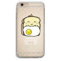 Sleep All Day: iPhone 6 Plus / 6S Plus Transparant Hoesje