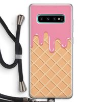 Ice cream: Samsung Galaxy S10 Plus Transparant Hoesje met koord