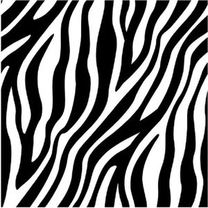 40x Zebraprint/zebra motief servetten 33 x 33 cm