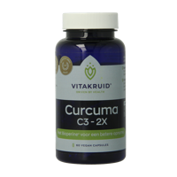 Curcuma C3-2X (95% curcuminoiden) met Bioperine 60 Vegetarische capsules