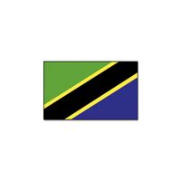 Gevelvlag/vlaggenmast vlag Tanzania 90 x 150 cm   - - thumbnail