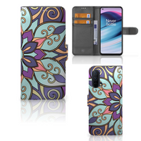 OnePlus Nord CE 5G Hoesje Purple Flower