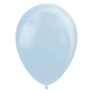 Globos Ballonnen pearl lichtblauw 30cm, 10st.