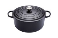 Le Creuset Braadpan Signature - Mat Zwart - ø 20 cm / 2.4 liter - thumbnail