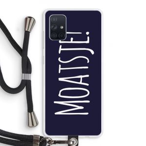 Moatsje!: Samsung Galaxy A71 Transparant Hoesje met koord