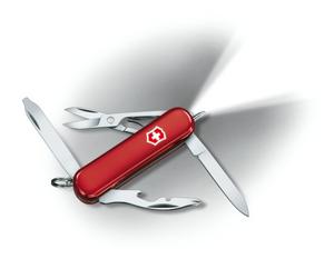 Victorinox Midnite Manager 0.6366 Zwitsers zakmes Met LED-lamp Aantal functies 10 Rood