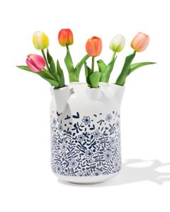 HEMA Tulpenvaas Ø18.5x22cm Print