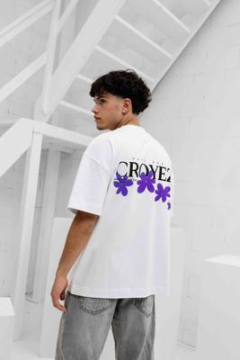 Croyez Botanique T-Shirt Heren Wit/Paars - Maat S - Kleur: WitPaars | Soccerfanshop