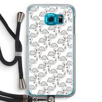 Zwanen: Samsung Galaxy S6 Transparant Hoesje met koord