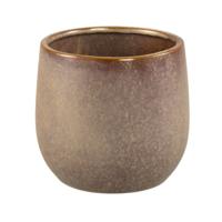 PTMD bloempot freja m bruin 15 cm | 6 stuks