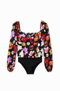 Gebloemde body M. Christian Lacroix - BLACK - M