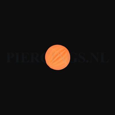 Tongpiercing tickler bal oranje