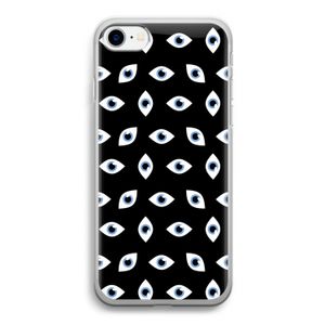 Eyes pattern: iPhone SE 2020 Transparant Hoesje