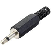 TRU COMPONENTS TC-10336016 Jackplug 3,5 mm Stekker, recht Aantal polen: 2 Mono Zwart 1 stuk(s)