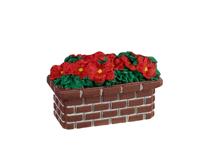 Poinsettia Planter 4x10x16 cm Kersthuisje - Lemax