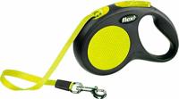 FLEXI ROLLIJN NEW CLASSIC NEON TAPE ZWART / GEEL S 5 MTR