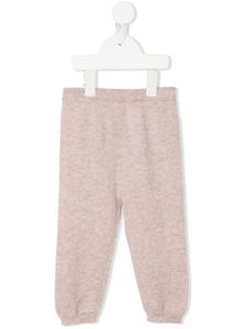 N.PEAL KIDS legging Bear Pocket en cachemire - Marron