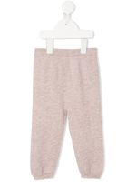 N.PEAL KIDS legging Bear Pocket en cachemire - Marron