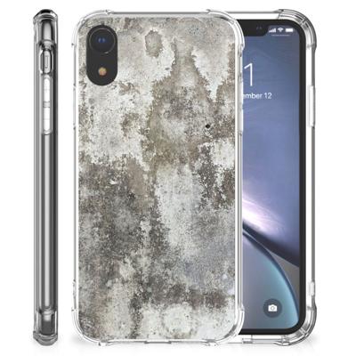 Apple iPhone Xr Anti-Shock Hoesje Beton Print Apple iPhone Xr Anti-Shock Hoesje Beton Print