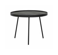 DTP Home Salontafel Saturnus Teakhout - Zwart - Rond