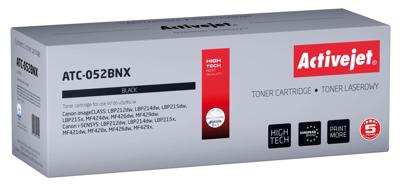 Activejet ATC-052BNX Tonercartridge voor Canon printers; Canon 052BK XL vervanging; Supreme; 9200 pagina's; zwart