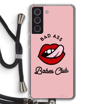 Badass Babes Club: Samsung Galaxy S21 FE Transparant Hoesje met koord