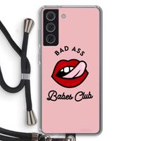 Badass Babes Club: Samsung Galaxy S21 FE Transparant Hoesje met koord