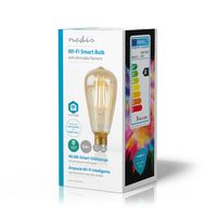 Nedis SmartLife LED Filamentlamp | Wi-Fi | E27 | 500 lm | 5 W | ST64 | 1 stuks - WIFILF10GDST64 WIFILF10GDST64 - thumbnail