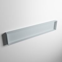 MONDIAZ EASY Nis 149,5x29,5cm in solid surface kleur Clay | Clay. 1 vak  geschikt voor in- of opbouw