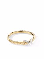 David Yurman bague Petit X en or 18ct ornée de diamants - thumbnail