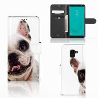 Samsung Galaxy J6 2018 | Telefoonhoesje | Met pasjeshouder | Franse Bulldog