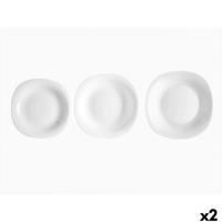 Serviesset Vivalto F-LFP95-85-90 F-LFP95-85-90 Wit Opaal glas (2 Stuks)